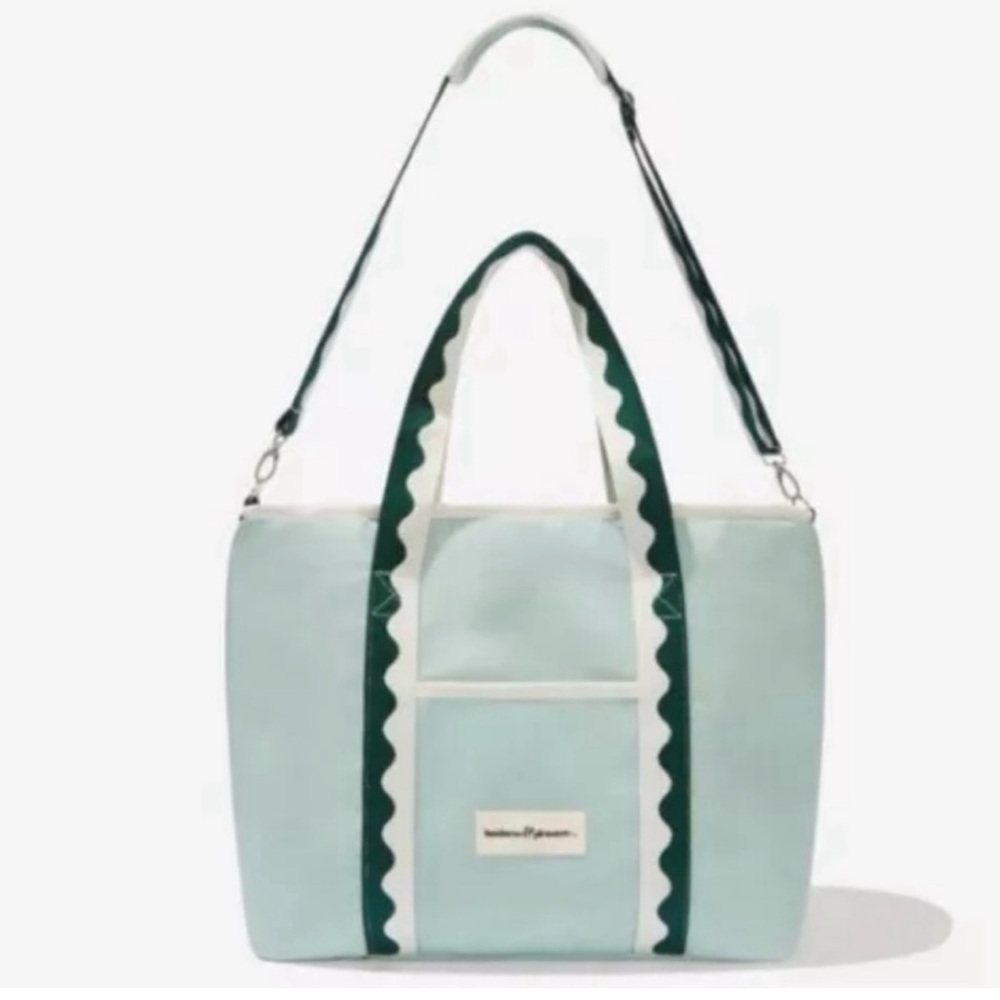 BUSINESS & PLEASURE COOLER TOTE BAG SAGE GREEN